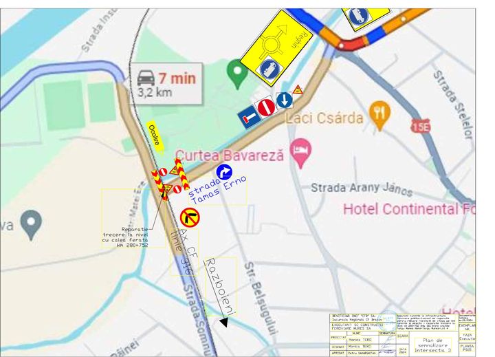 Modernizare treceri la nivel cu calea ferată în Târgu Mureș: avertisment pentru 15-22 iulie 2024 450640320 927204692785048 1810599515455048373 n