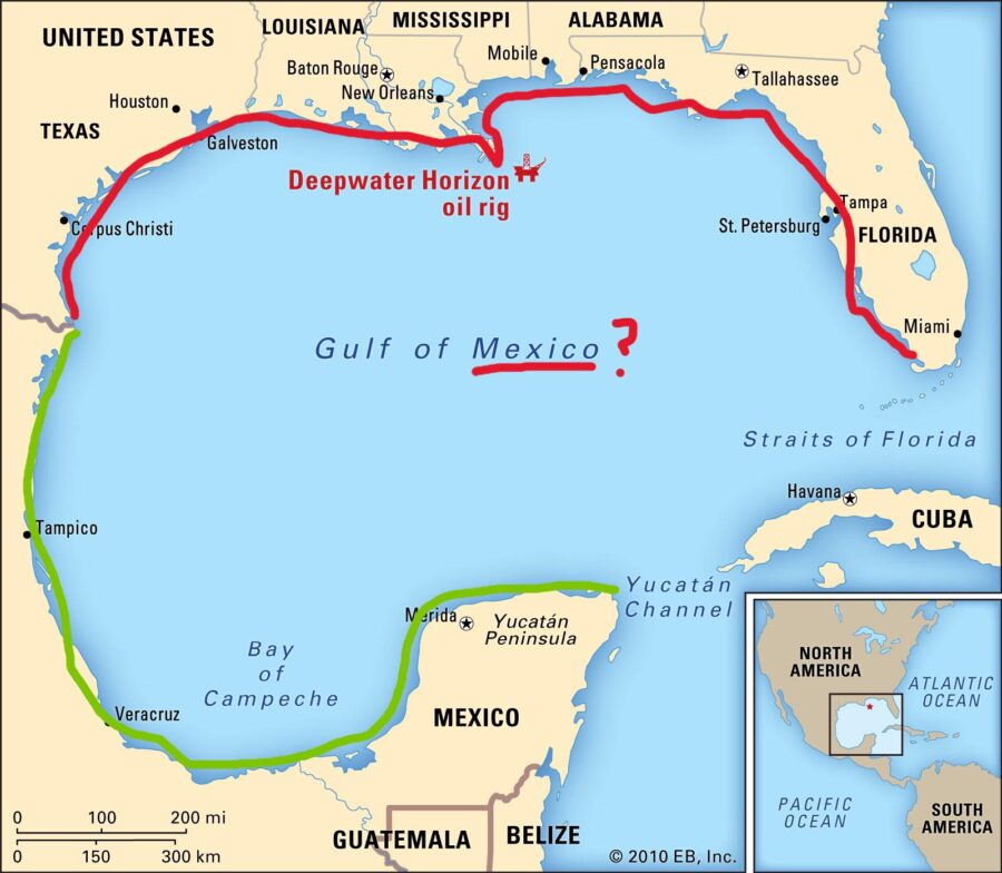 Donald Trump a schimbat numele Golfului Mexic în Golful America Golf Mexic e1737794449994