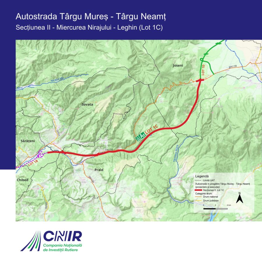 Autostrada Unirii avansează. Un nou lot de munte din A8 are atribuit un constructor LOT 1C A8 e1741337396768