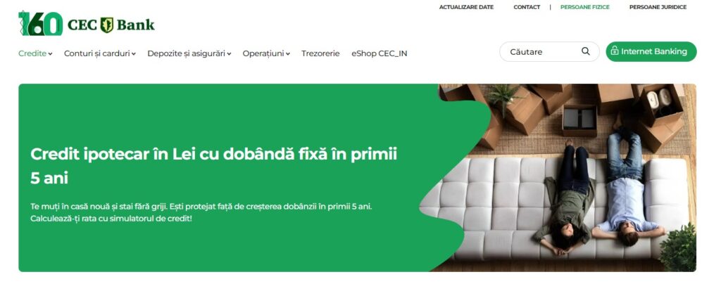CEC Bank – Credit ipotecar imobiliar cu dobândă fixă în primii 5 ani dqwdqf
