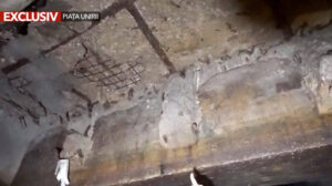 exclusiv imagini de sub planseul de la piata unirii care sta sa se prabuseasca nicusor dan si daniel baluta merg in inspectie 923994