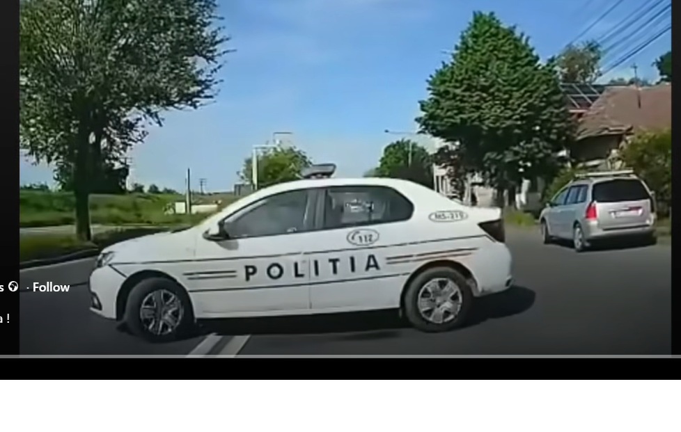 Autospeciala de poliție, care a făcut o manevră aparent ilegală în trafic, era în misiune oficială (VIDEO) autospeciala