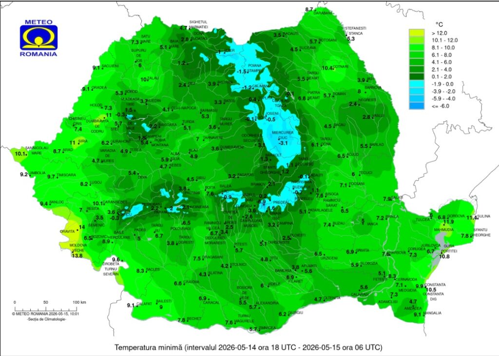 Un ultim ger azi-noapte în localitățile din Secuime 1 frig secuime