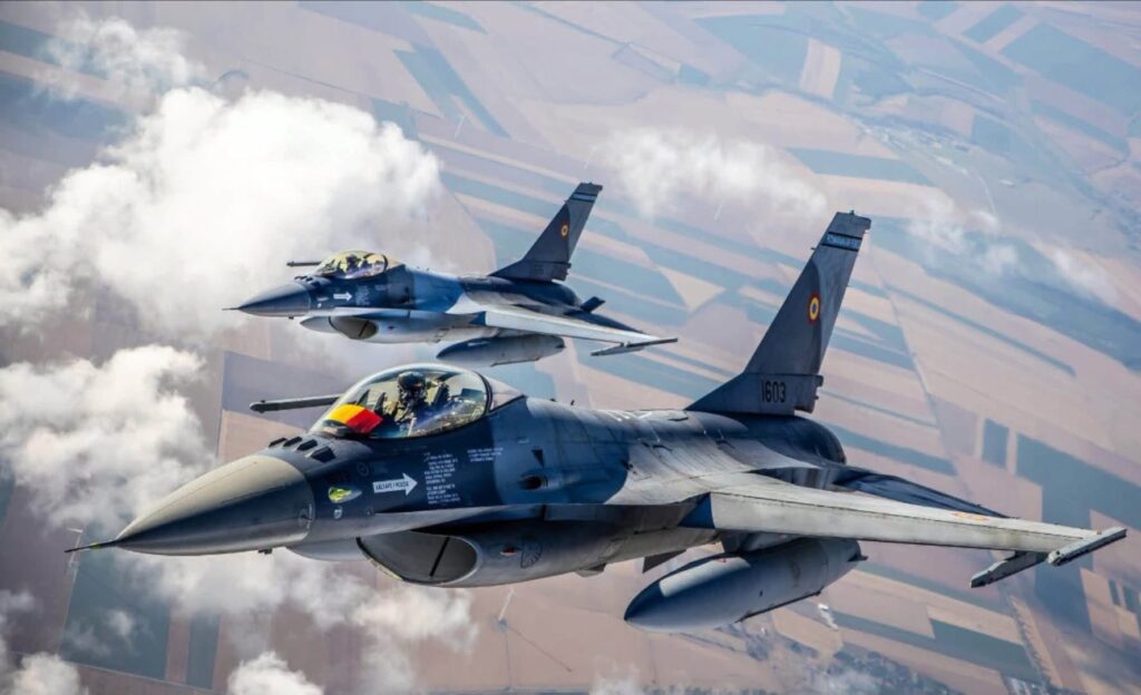 O nouă dronă a fost doborâtă pe teritoriul României F 16 pilor roman