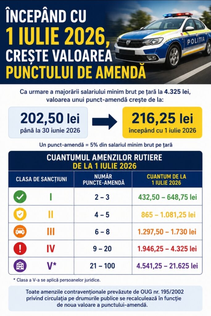 La 1 iulie crește salariul minim. Se majorează și amenzile de circulație 1 WhatsApp Image 2026 07 01 at 22.26.50
